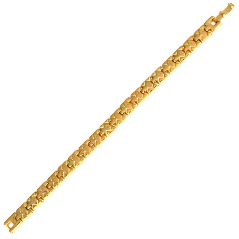 Pulsera 19cms latón ancho 9mm