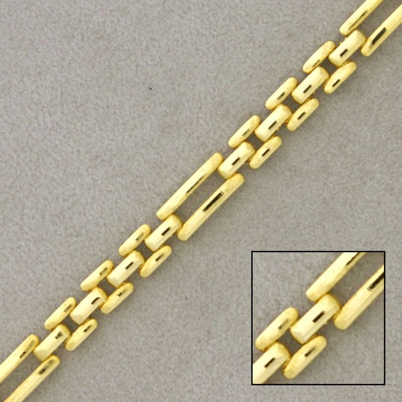 Cadena de latón cartier ancho 5,5mm