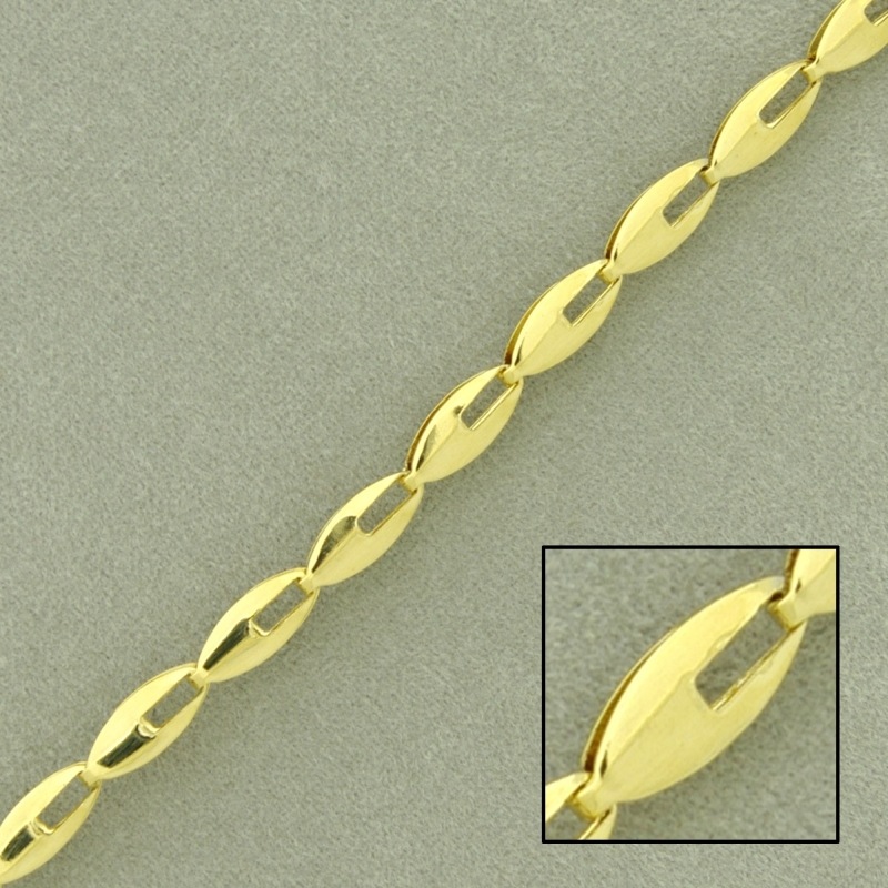 Cadena de latón ancho 3,4mm