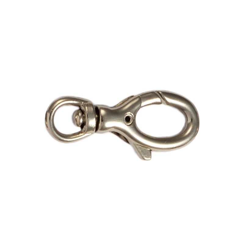 Nickel plated pewter lobster clasp 36mm