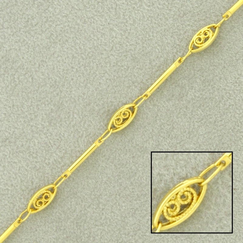 Brass chain width 4mm