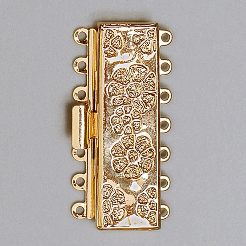 Fermoir de collier 36x18mm 7 rangs