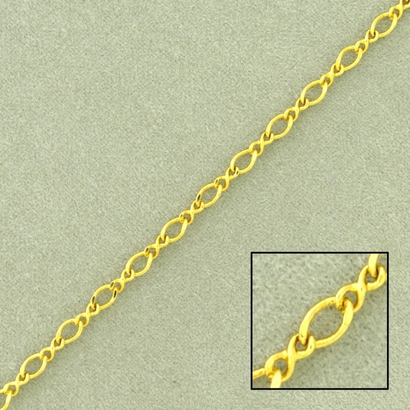 Cadena de latón programada ancho 2,5mm