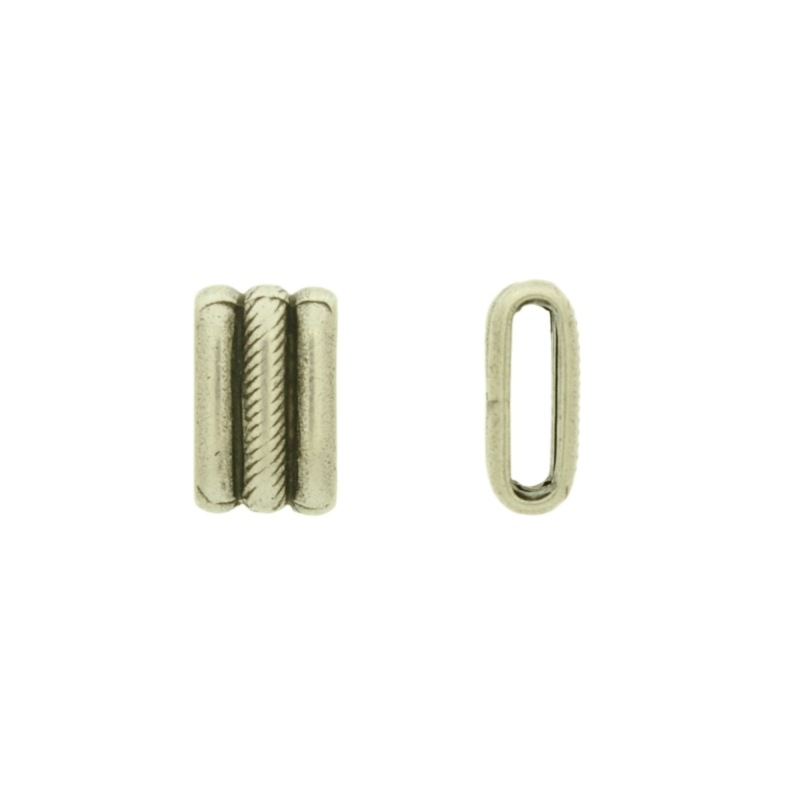 [120190000] Slider bead 9x15mm. Hole 2x10mm