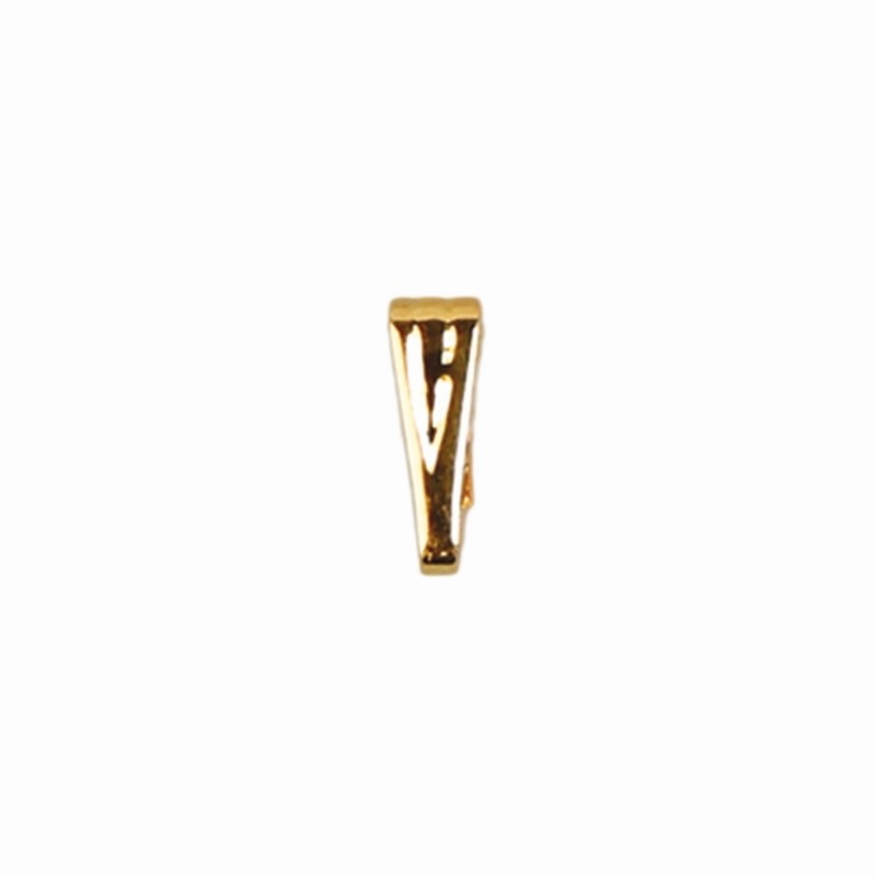 Portacolgante 9x2mm. Paso para cadena o cordón de Ø2,1mm.