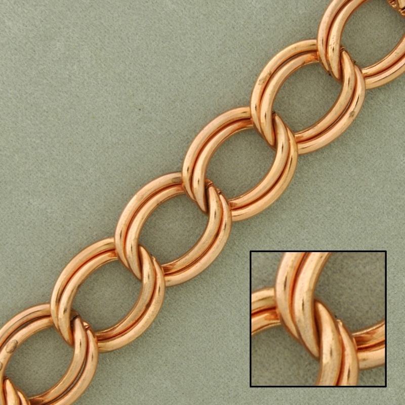 Double curb steel chain width 11mm