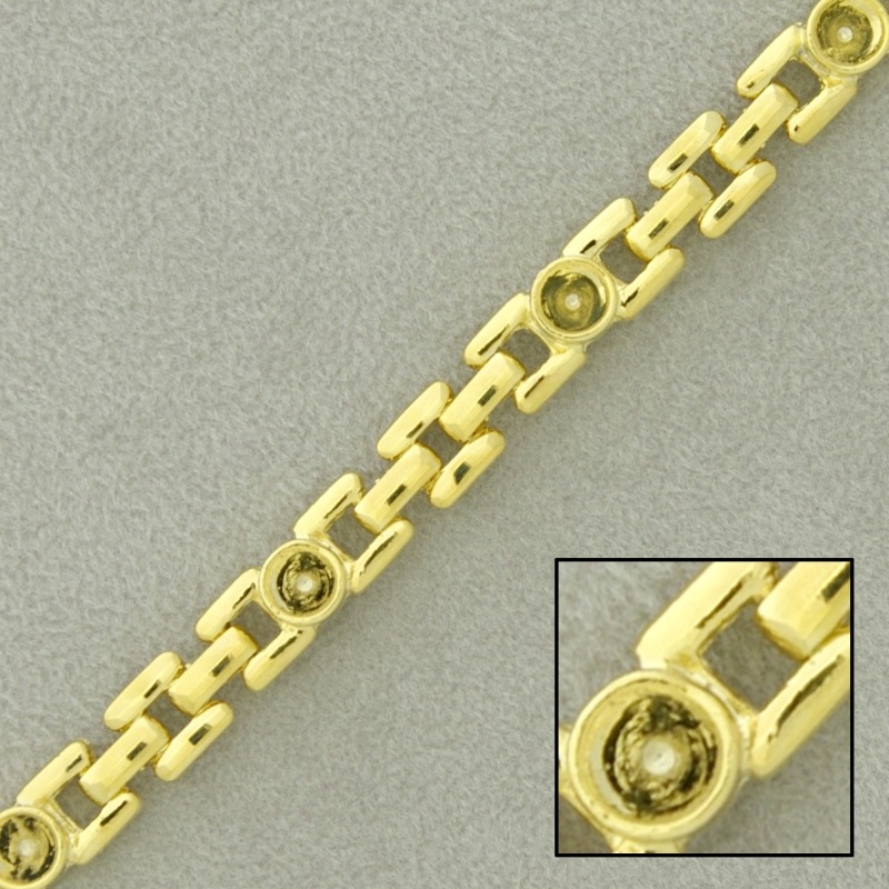 Chaîne de laiton cartier largeur 5,5mm