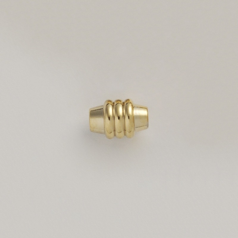 Metal bead 6x8,5mm. Hole Ø 1,5mm