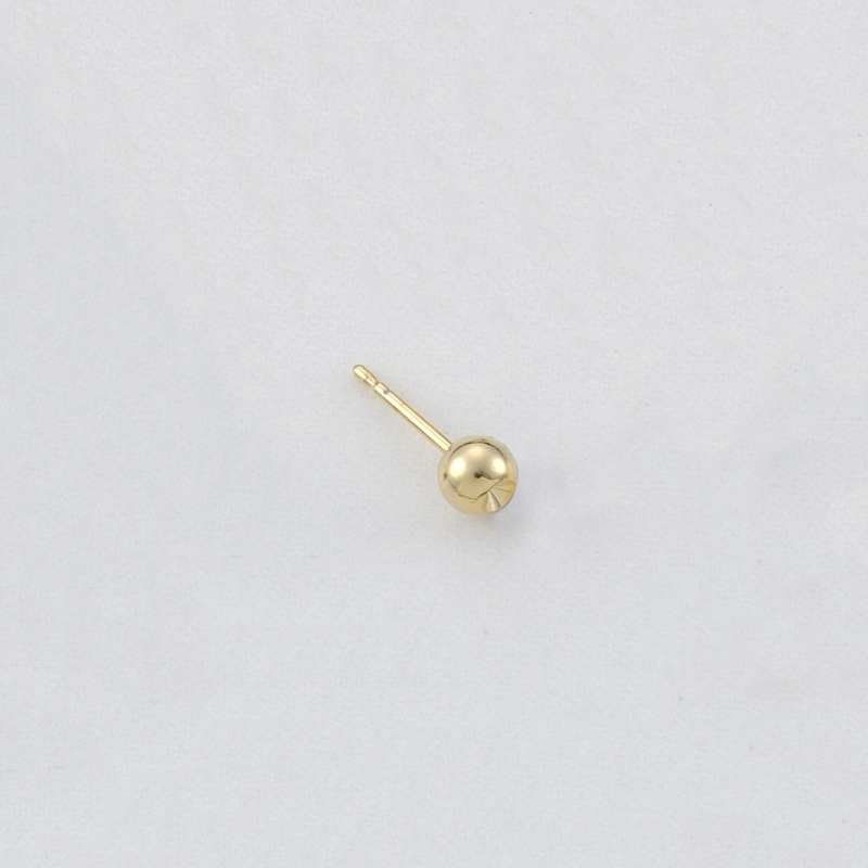 Clou d'oreille boule Ø4mm pour strass PP12