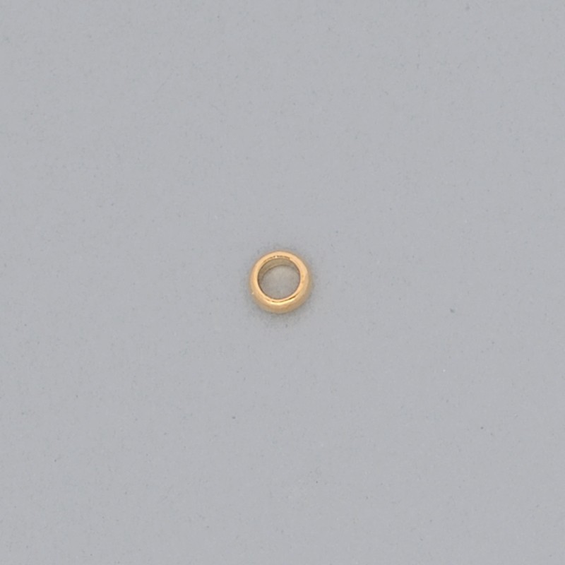 Aro de latón Ø 4,4x1,4mm forma de 1/2 caña.
