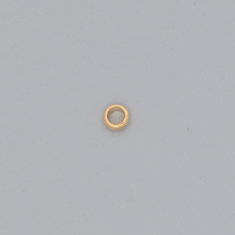 Brass ring Ø 4,4x1,4mm half round shape.