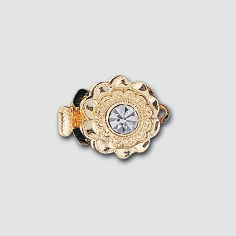 [232270000] Necklace clasp 11x18mm with crystal SS18