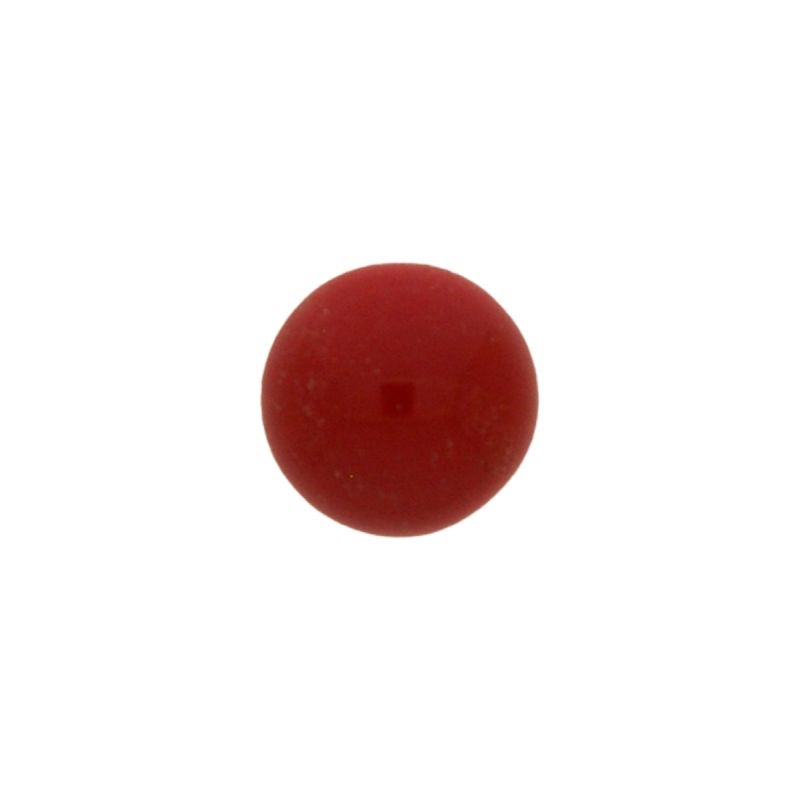 [750152000] Cabochon stone Ø10mm flat base terracotta colour