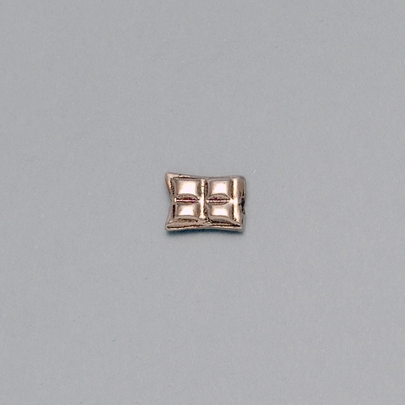 Entrepieza 7,5x10mm. Agujero Ø 1mm