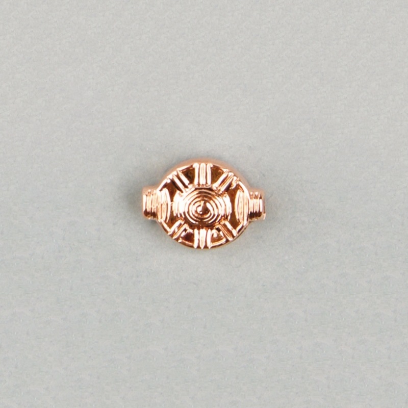 [111230000] Intercalaire métallisée 5x15mm. Trou Ø 2mm