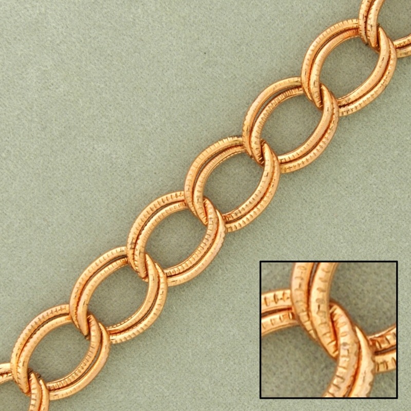 Double curb steel chain width 10mm