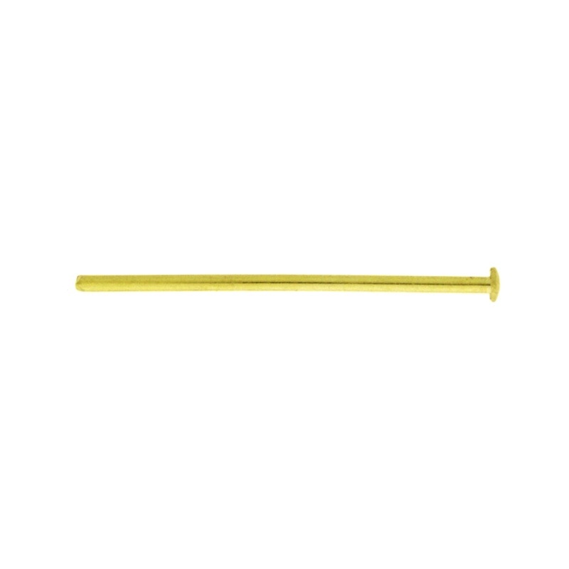 Barra de latón 40x1,6mm con cabeza plana