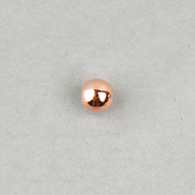 Boule métallisée Ø 12mm. Trou Ø 2mm