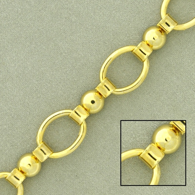 Brass chain width 11mm