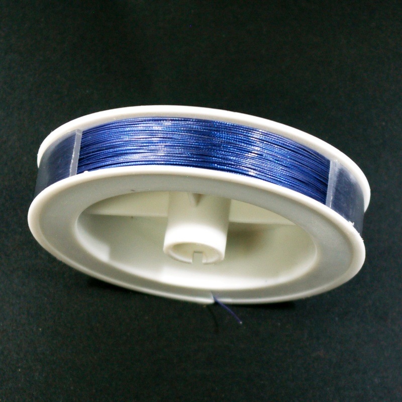 Cable de acero Ø 0,45mm azul oscuro