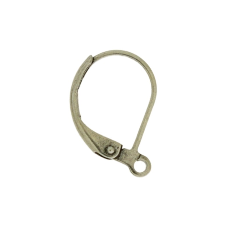 Earclip 18x12mm with open jump ring