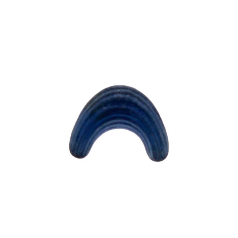 Piedra cabuchón forma arco 9x12mm base plana color montana
