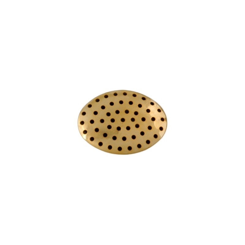Tamis metallique ovale 22x30mm avec 51 trous