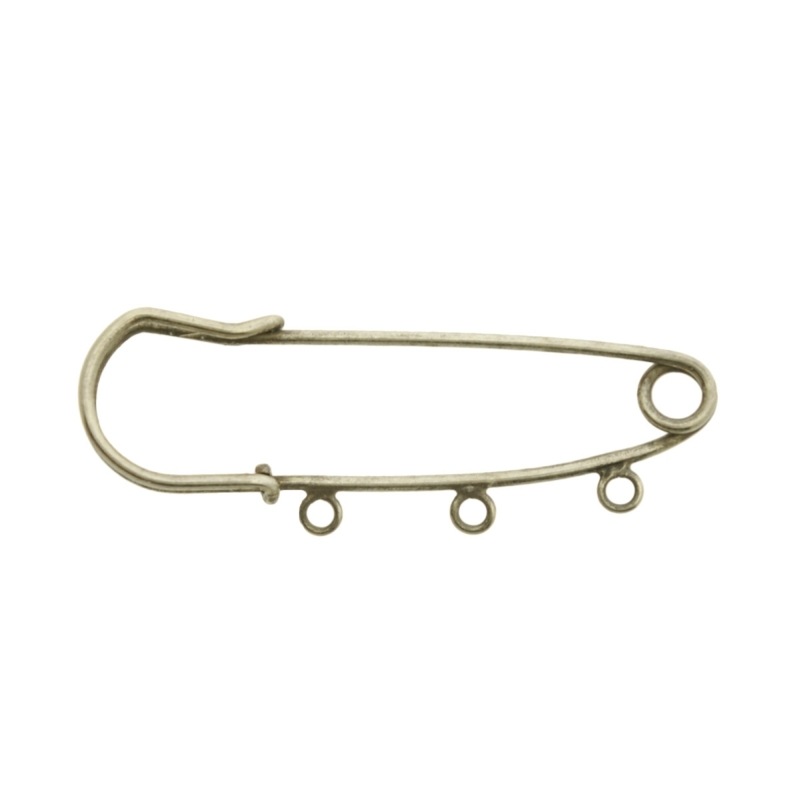 Épingle à  nourrice 50x19mm avec 3 anneaux