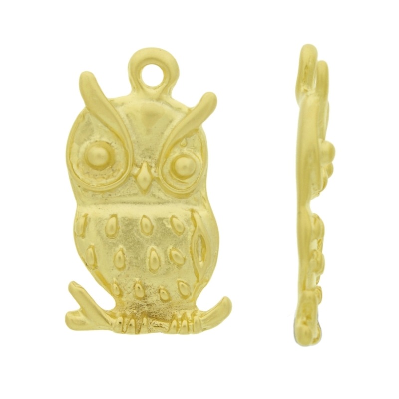 Pendentif hibou 37x19mm