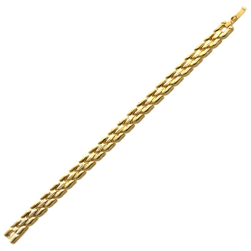 Bracelet 18,5cms de laiton largeur 9mm