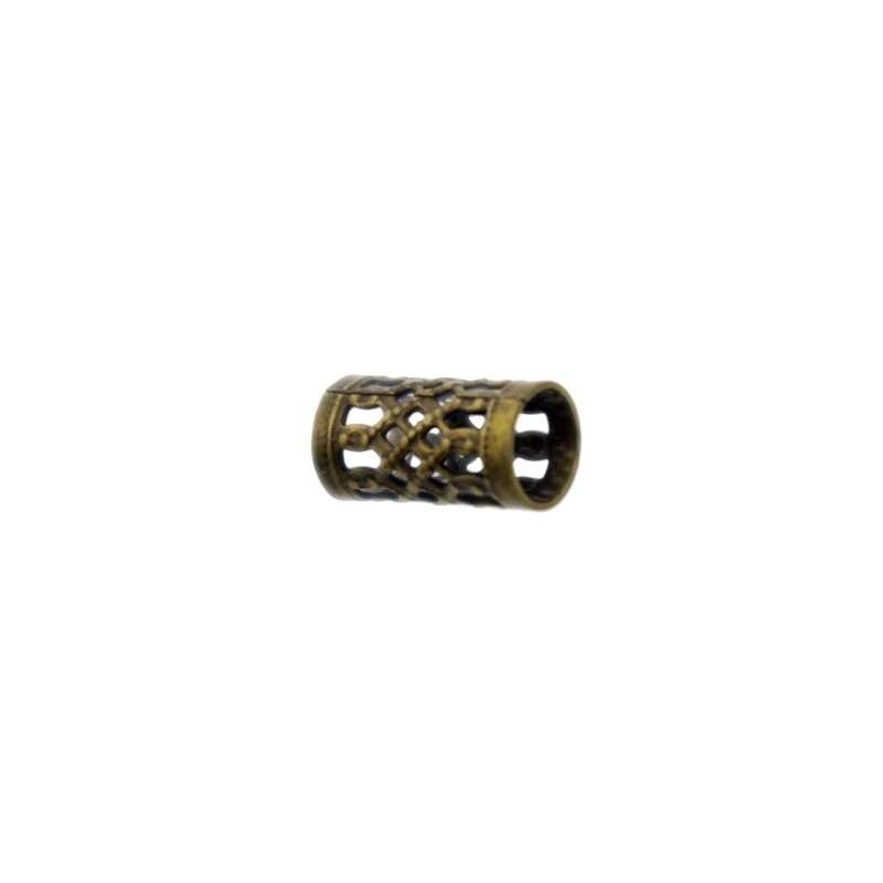 Tubo filigrana 3x12mm. Agujero Ø 2mm