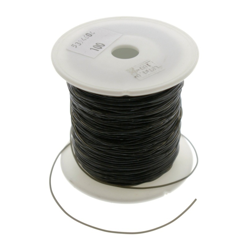 Black silicone beading cord Ø 1mm