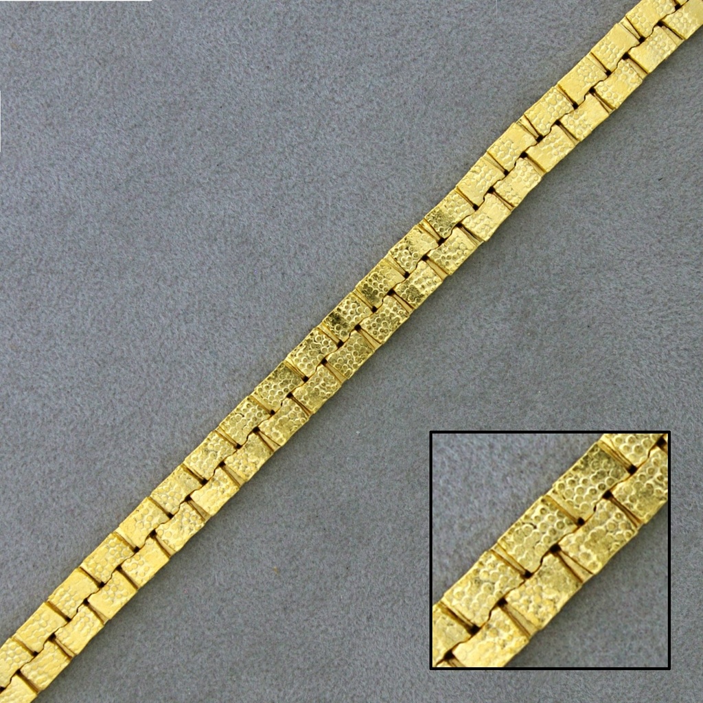 Flat brass chain width 7,4mm