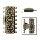 Fermoir de collier 36x18mm 7 rangs