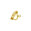 Pendiente clip 13,5x10mm con anilla abierta