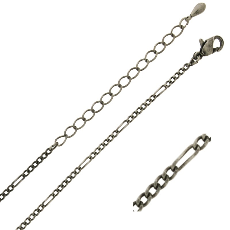 [541130000] Gargantilla longitud 47cms regulable. Cadena de latón ancho 1,9mm.