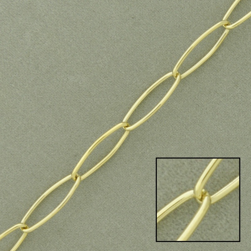 Cadena de latón forzada ancho 5,5mm