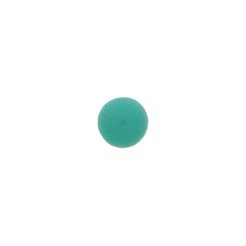 Piedra cabuchón Ø6mm base plana color turquesa