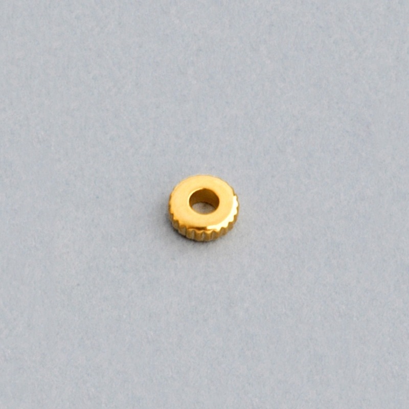 Metal bead Ø 7mm. Hole Ø 2mm