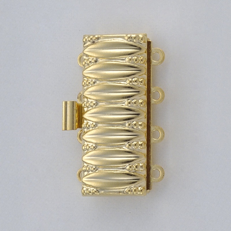 Fermoir de collier 4 rangs 25x16mm