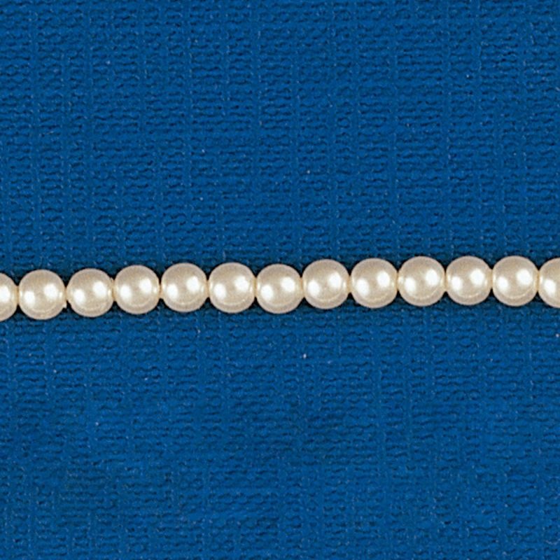 [435360300] Round pearl Ø 3mm 2 holes. Aurora borealis colour.