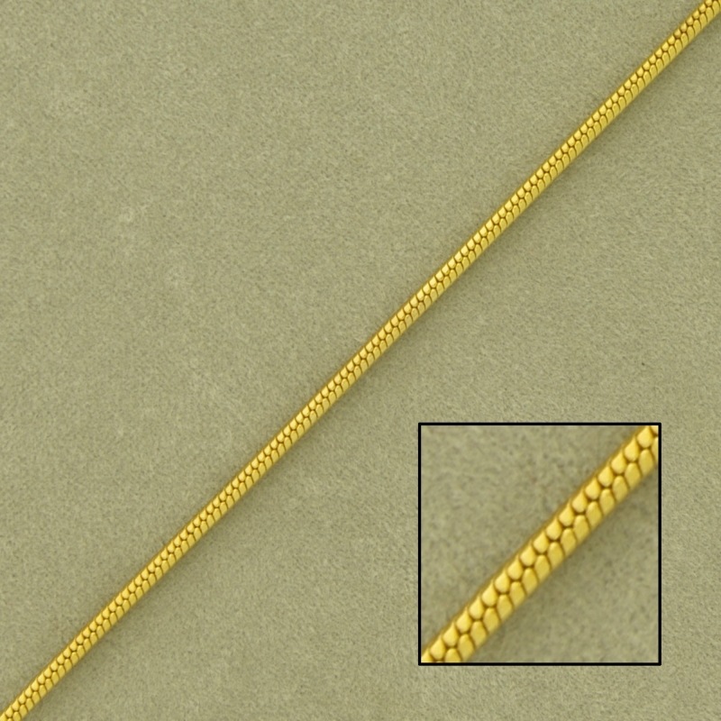 Chaîne en laiton serpent largeur 1,4mm