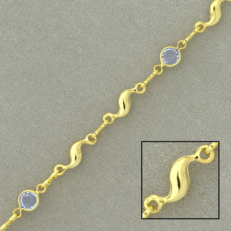 [924551300] Bead brass chain width 4,7mm