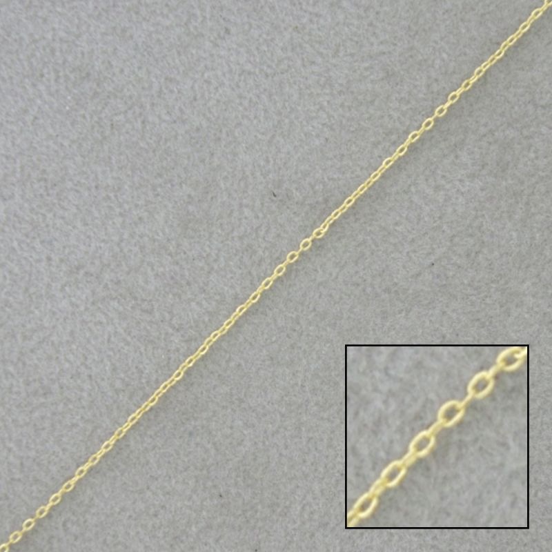 Cadena fina de latón forzada ancho 0,8mm
