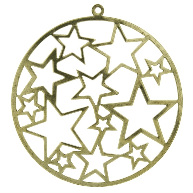 [121330000] Stars round metal component Ø 56mm