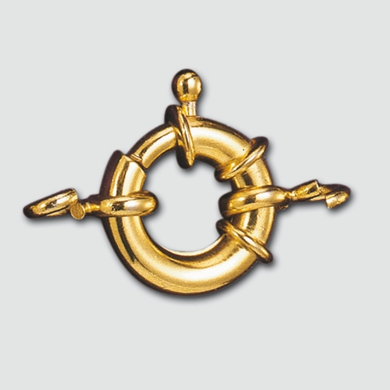 Spring ring clasp Ø 16mm + 2 ends