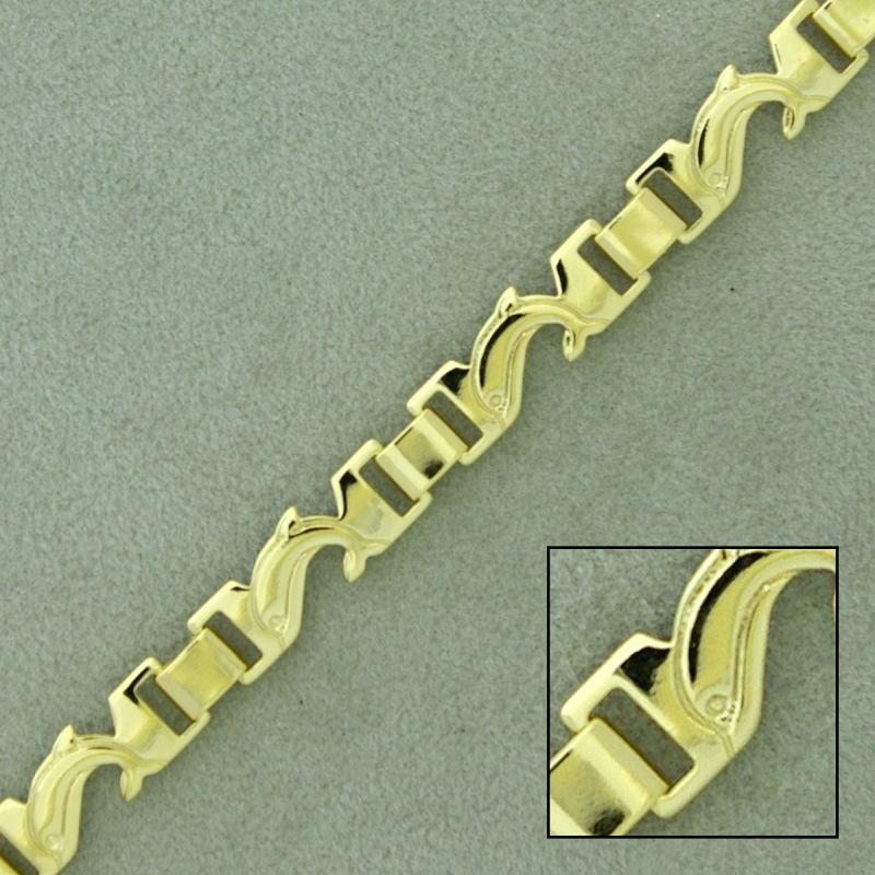 Chaîne en laiton largeur 6,8mm