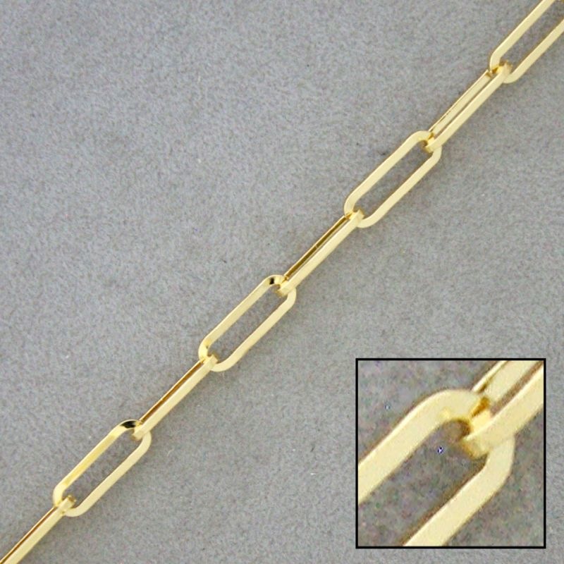 Anchor brass chain width 3,9mm.