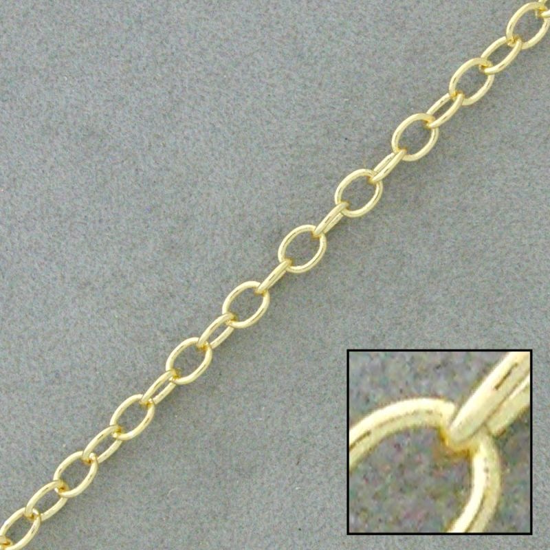 Cadena de latón forzada ancho 4,3mm