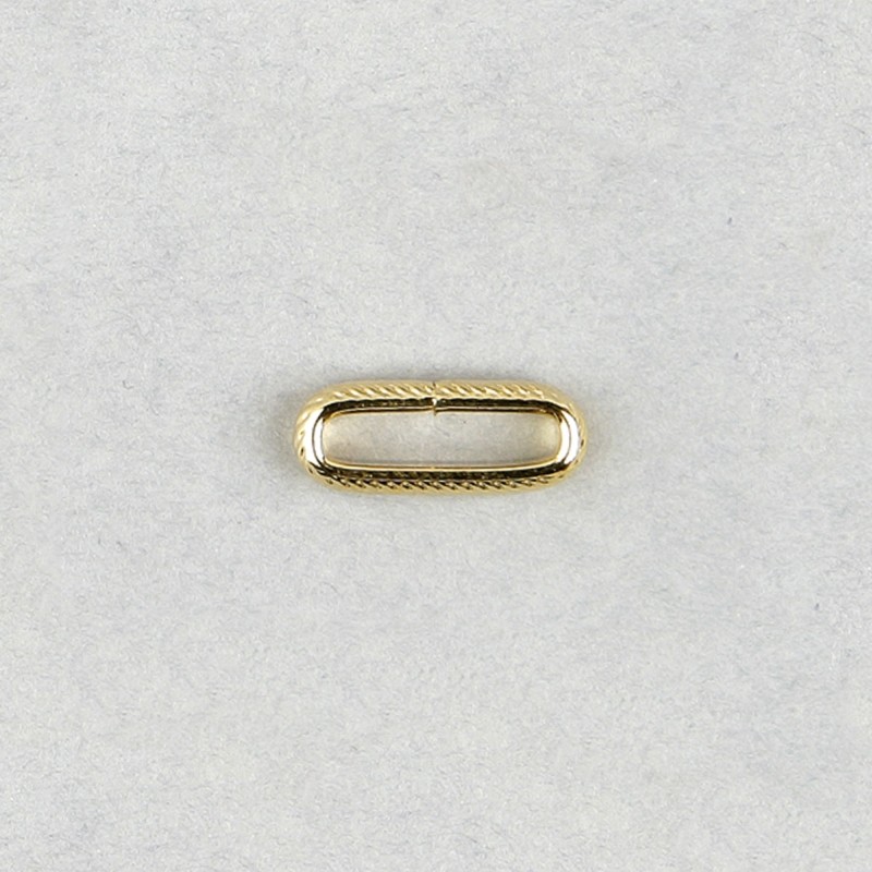 Anneau ouvert ovale rayée 14,7x5,7xØ 3mm